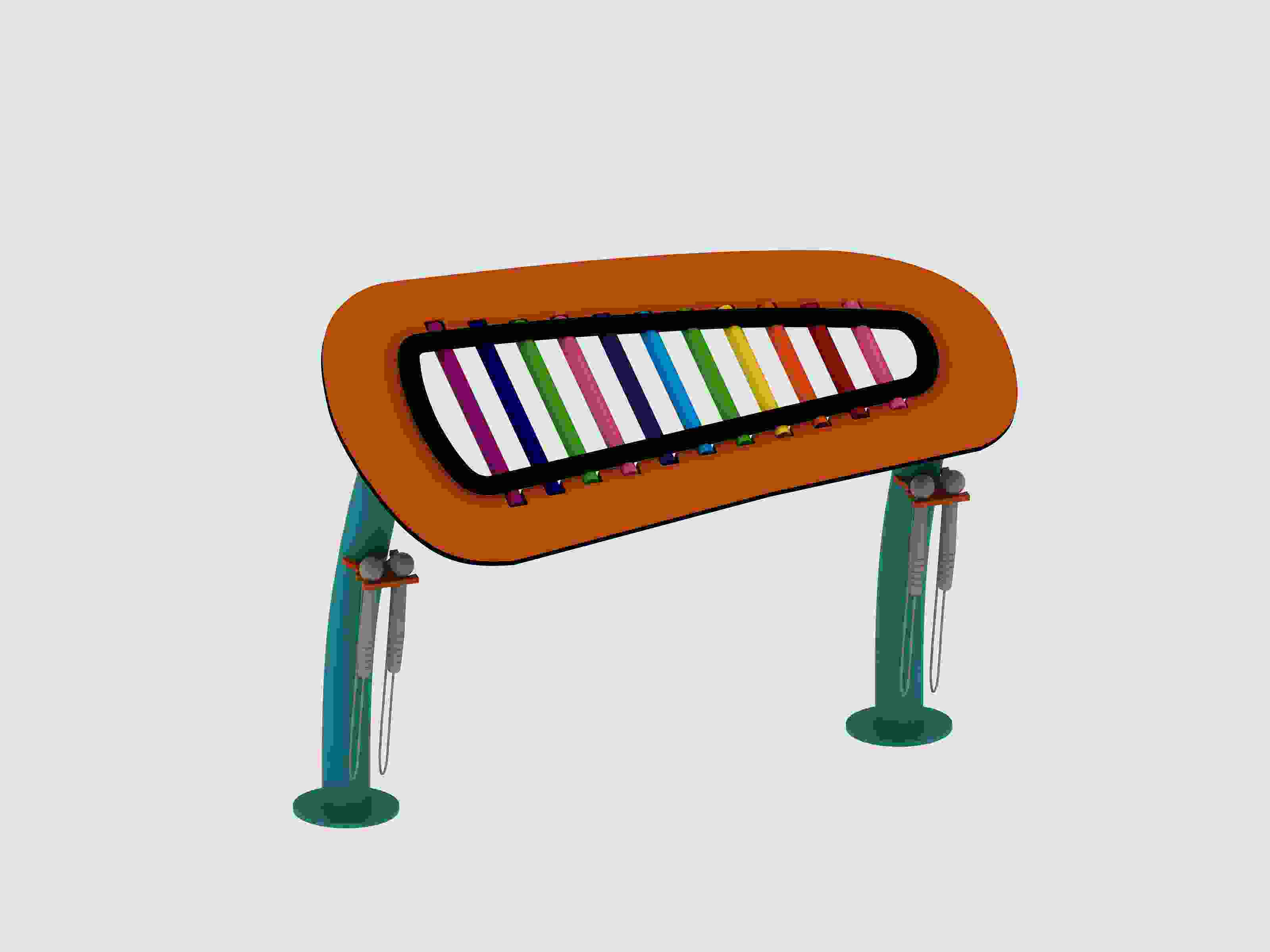 چگونه یک تریلوفون در فضای باز زمین های بازی را تقویت می کند؟