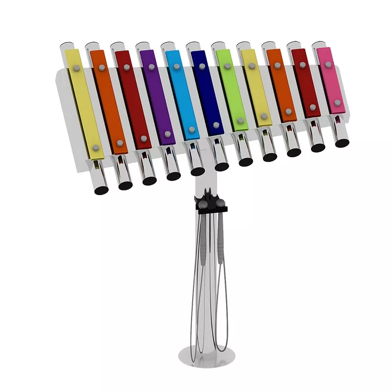 بازی حسی آلات موسیقی در فضای باز